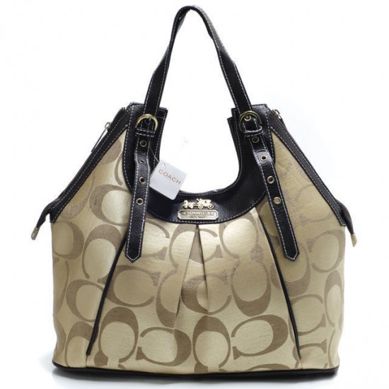 Coach In Monogram Medium Khaki Satchels BXO - Click Image to Close